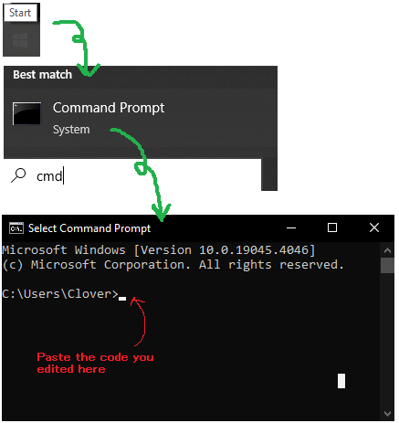 open command prompt